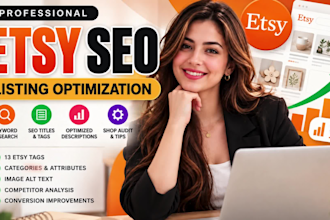 do etsy SEO optimization of your etsy listing and audit your shop