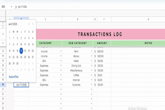 design an automated profit tracker and finance spreadsheet for your online store