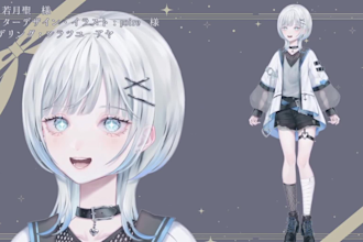 design and rig live2d anime vtuber for vtube studio