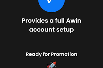 create and set up your awin affiliate account