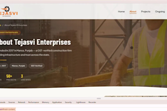 build a construction and civil engineering website