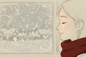 create a custom hand drawn animated christmas lyric video