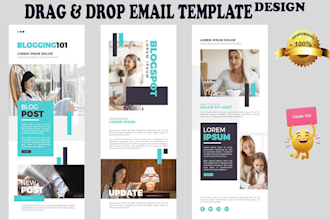 build editable online drag and drop email template
