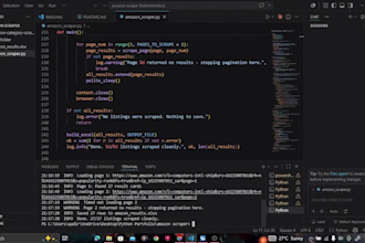scrape ecommerce websites using python and deliver excel or CSV data