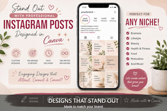 design professional canva social media posts