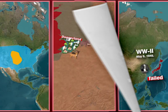 create map animations for youtube shorts and long videos