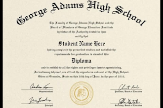 create a completion certificate, award, degree, and any type of certificate
