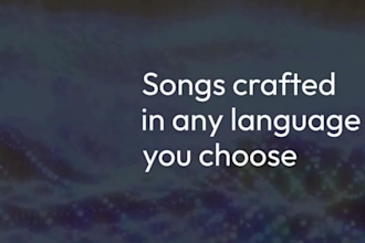 create ai song custom in any language