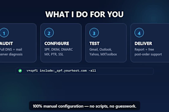 setup spf dkim dmarc dns records and fix email deliverability