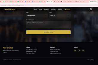 design and develop a website