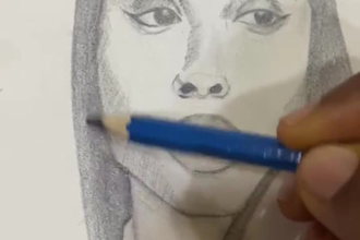 draw a realistic pencil or pen sketch portrait for you