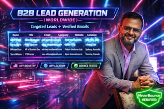 do niche targeted b2b lead generation with verified email list