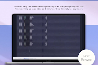 design automate excel spreadsheet for study financial budget dashboard template
