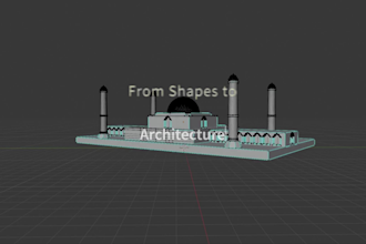 create custom 3d low poly models and assets in blender