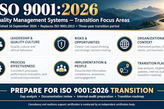 provide iso 9001 qms consultancy