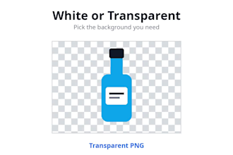 background removal, white, transparent or resizing images