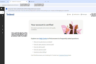create verified indeed employer account