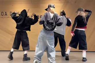 do viral tiktok dance, group dance,  hip hop  video, twerk dance, to your song