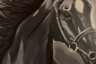 paint realistic horse painting