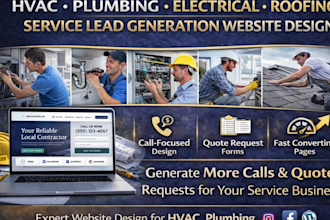 generate hvac plumbing roofing electrical service leads and website design