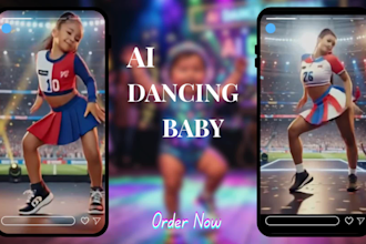 create viral brainrot ai dancing baby podcast video pet motioncontrol sway dance