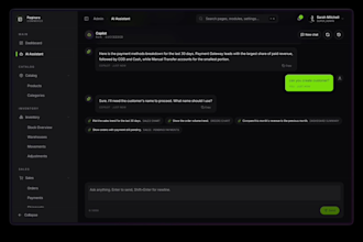 create custom or get template dashboard with ai copilot