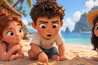 3d pixar style ai animation video storytelling disney ai cartoon 3d ai animation
