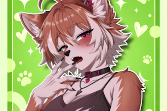 draw furry art, fursona, pfp, anthro characters sfw