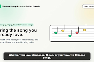teach you sing chinese pop songs with perfect pronunciation