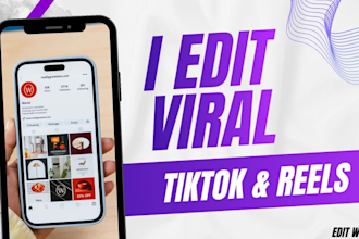 edit reels for insta, facebook, tiktok and youtube shorts