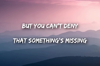 kinetic music lyric video, cinematic ai music video, music lyric, animated lyric