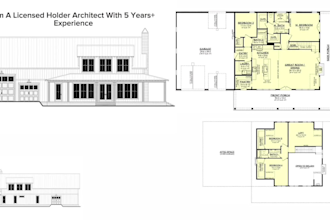 draw your architectural floor plan, elevation in auto cad 2d