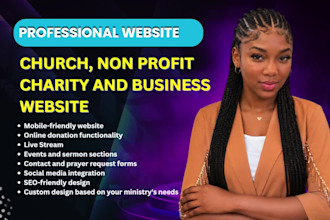 create church website, ministry, nonprofit and wordpress websites