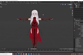 3d vrchat,vrm character,vseeface,rig vrchat avatar,anime 3d model,vtuber model