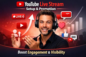 setup and promote your youtube live stream for organic viewers