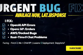 fix ai app, API, or backend errors fast