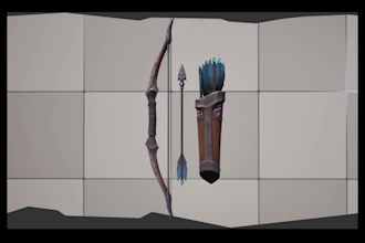 create high quality stylized 3d weapons and props for games