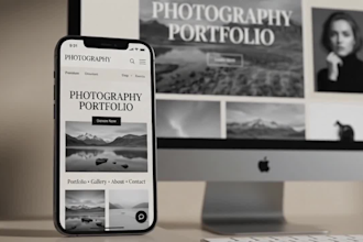 build a custom coded photography portfolio website