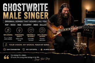 be your male metal singer, ghostwriter song pop rap suprano tenor opera singer