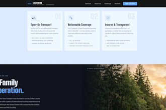 design and build a modern ai powered website or landing page