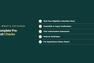 verify insurance eligibility and handle prior authorization