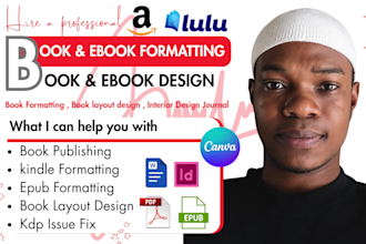 book formatting kindle formatting book interior design and paperback formatting