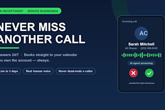 build an ai receptionist that answers calls and books appointments