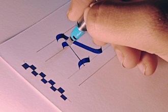 do gothic calligraphy for you
