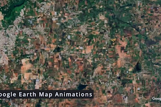 do drone video editing and google earth map animations