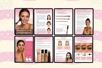 create beauty self care guide ebook canva skincare therapy pdf