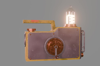 create stylized hardsurface 3d props for games