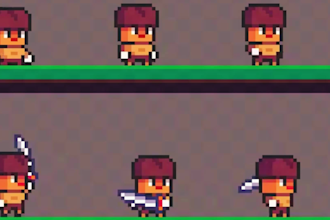 do 2d pixel art character sprite sheet directional sprites pixel animation