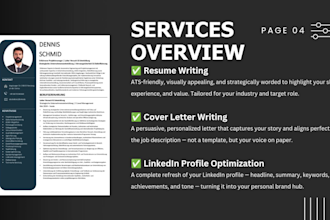 provide professional ats friendly resume writing services