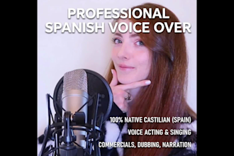 record a professional native spanish voice over